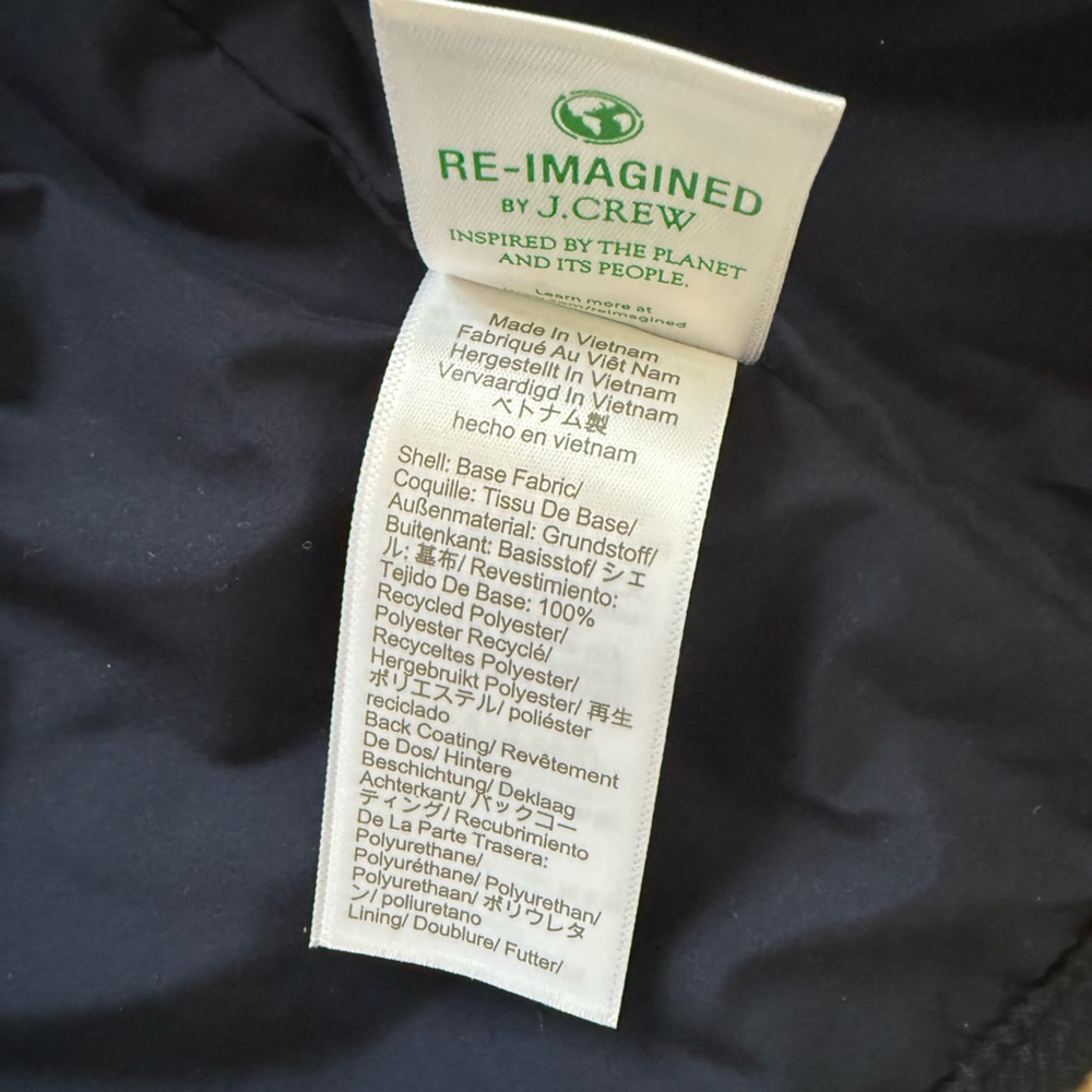 J Crew Boys Navy Quilted Jacket with Gold Buttons - Picture 5 of 6